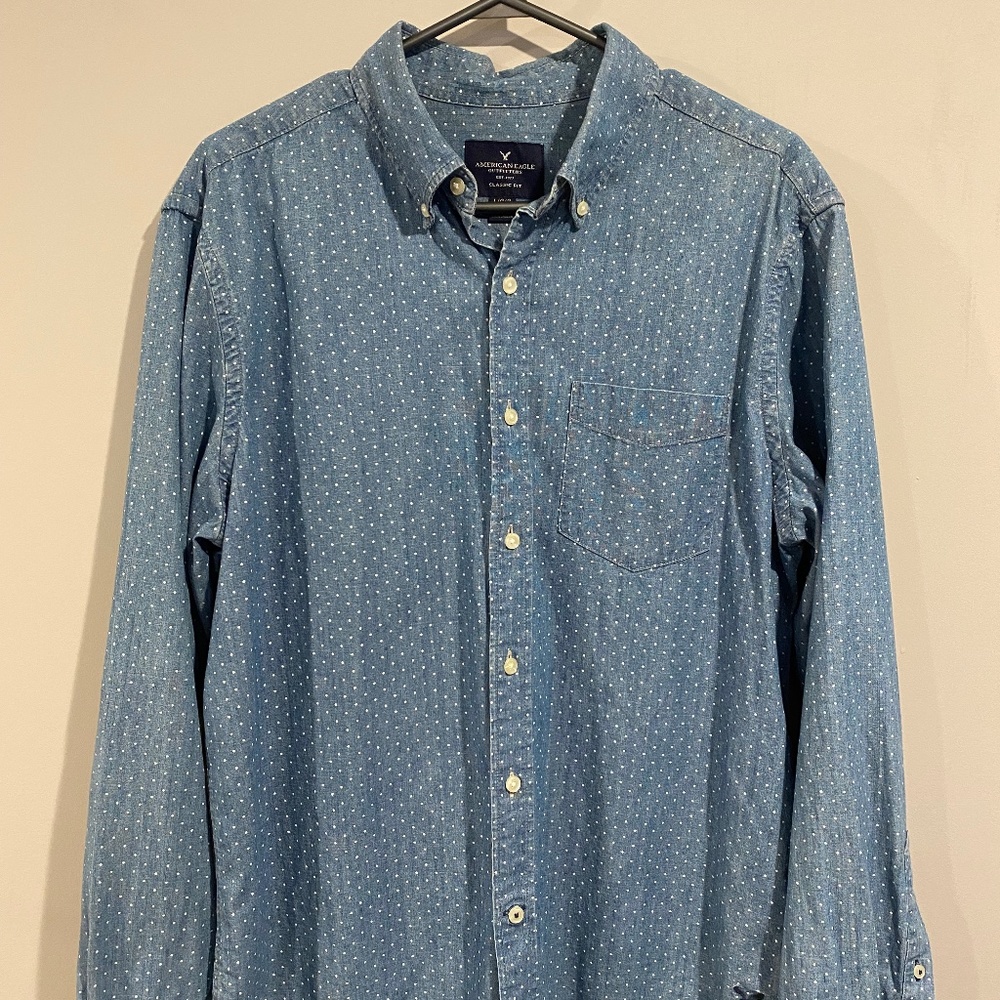 American Eagle Classic Fit Large Dress Shirt